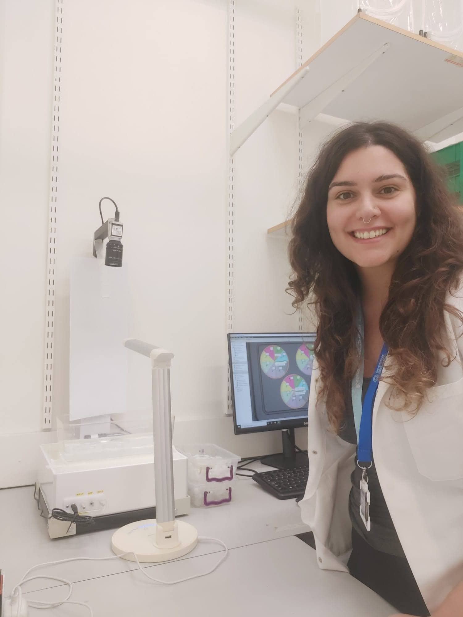 Tick behaviour bioassay plates being tracked with EthoVision software